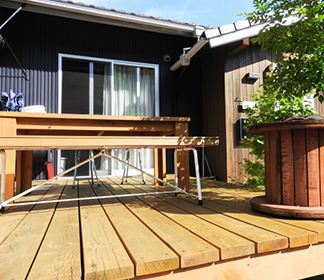 ウッドデッキ