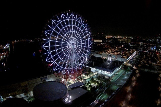 ドローンからパレットタウン大観覧車
