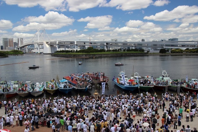 荏原神社天王祭 海中渡御