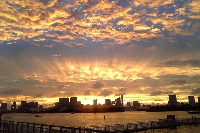 台場の夕日