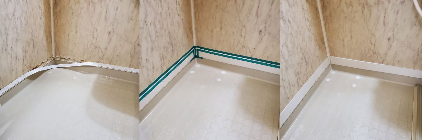 浴室パネル上貼り施工