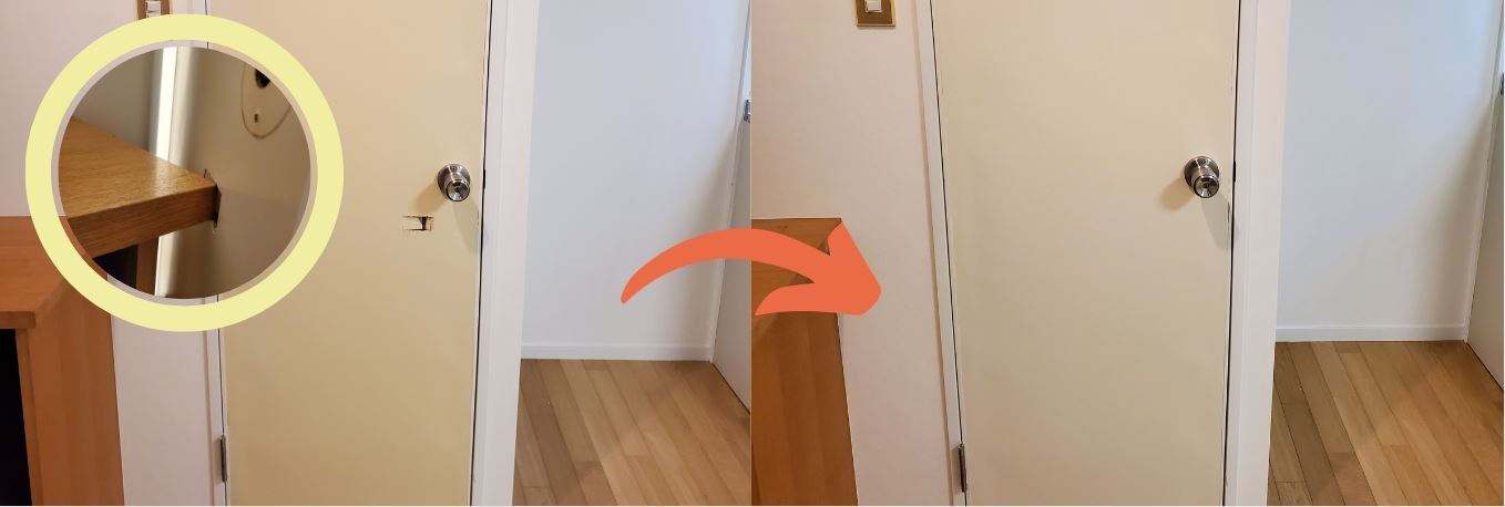 建具カットシート貼り・