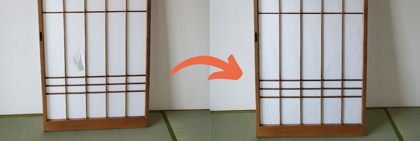 障子貼替え
