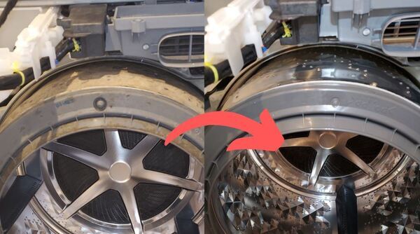 ドラム式洗濯機分解洗浄