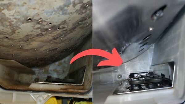 ドラム式洗濯機分解洗浄.