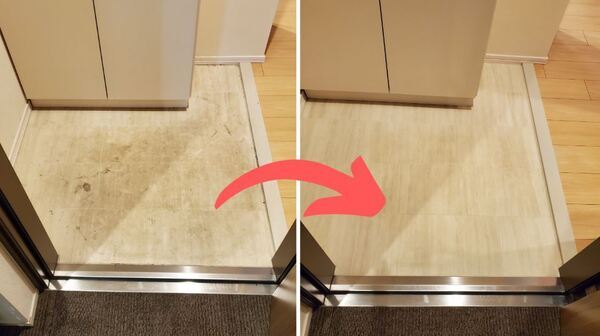 玄関クリーニング