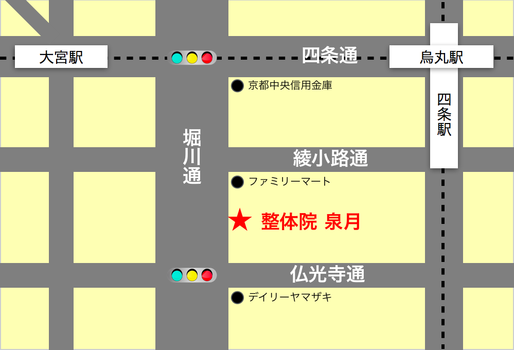 グラシィオ四条堀川地図