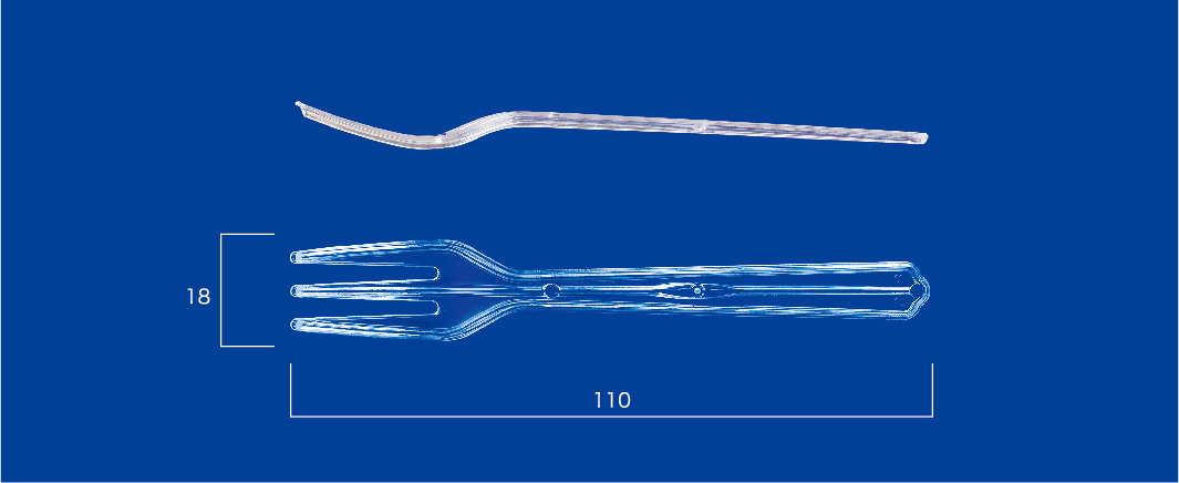 フォーク#110透明