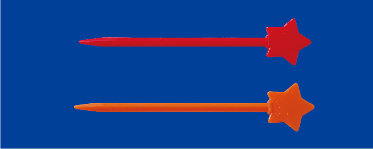 星型ピックス#80 レッド オレンジ