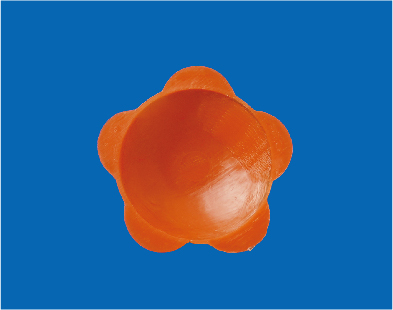 ワサビ皿オレンジ