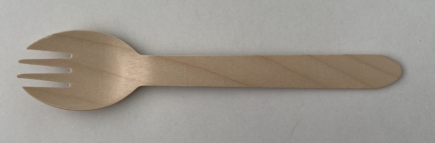 木製フォークスプーン160