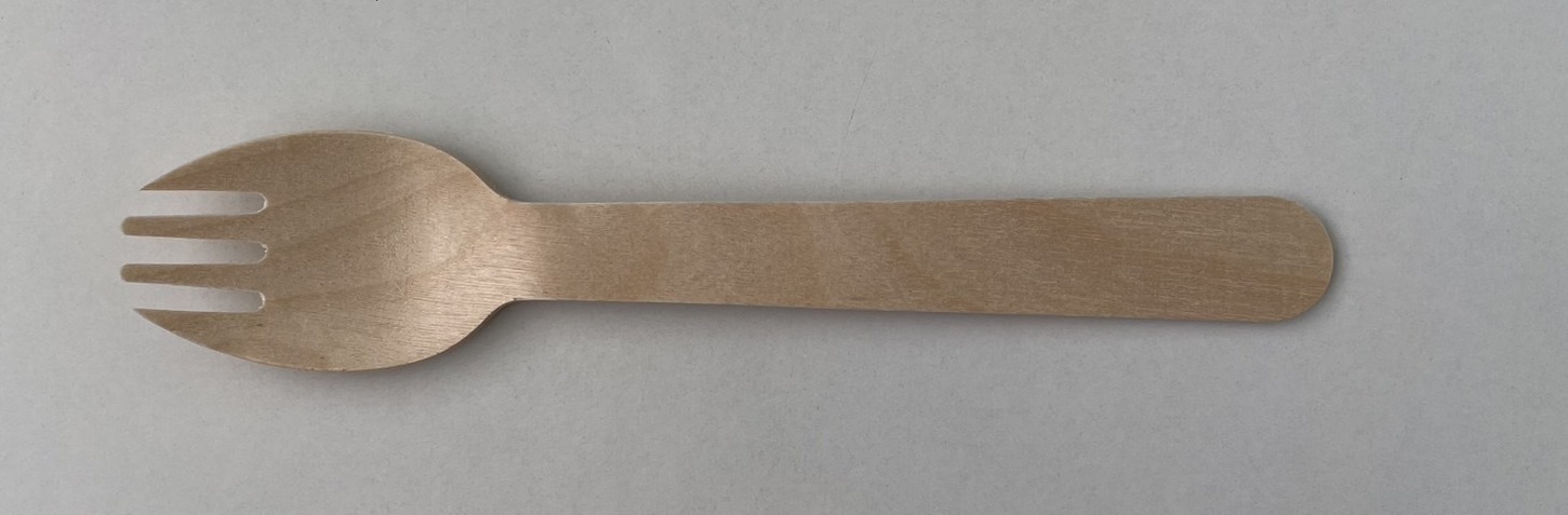 木製フォークスプーン140