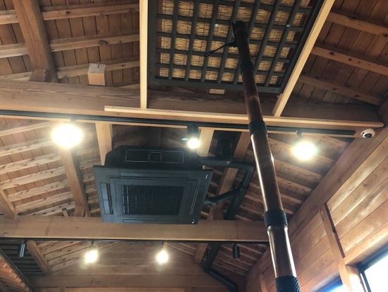 喫茶室 空調照明