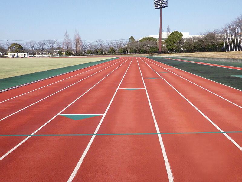 鴻巣市立陸上競技場 第3種公認継続改修工事①