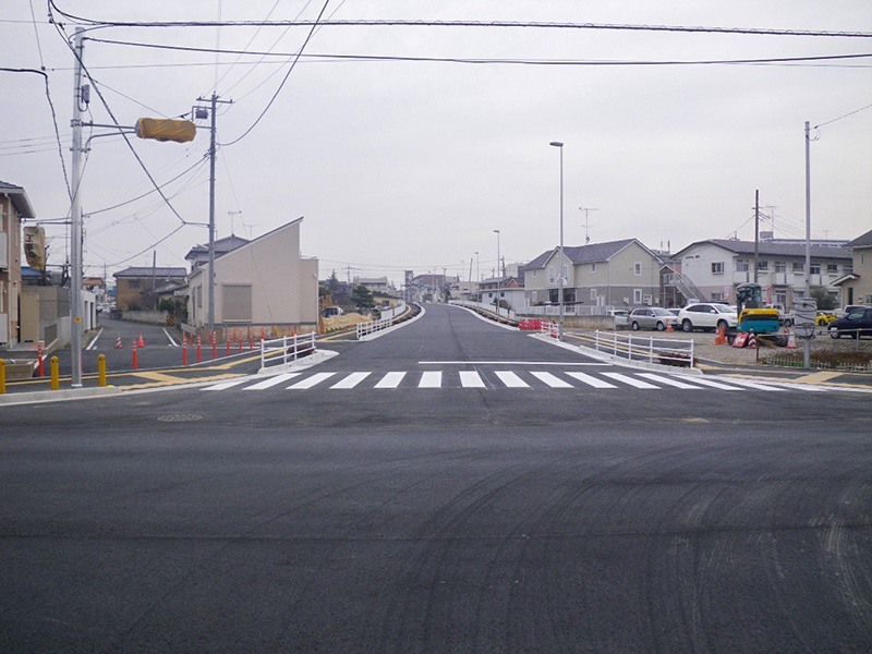 都市計画道路3・4・6三谷橋大間線街路築造(5工区)工事①
