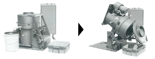 自動横転式脱油機