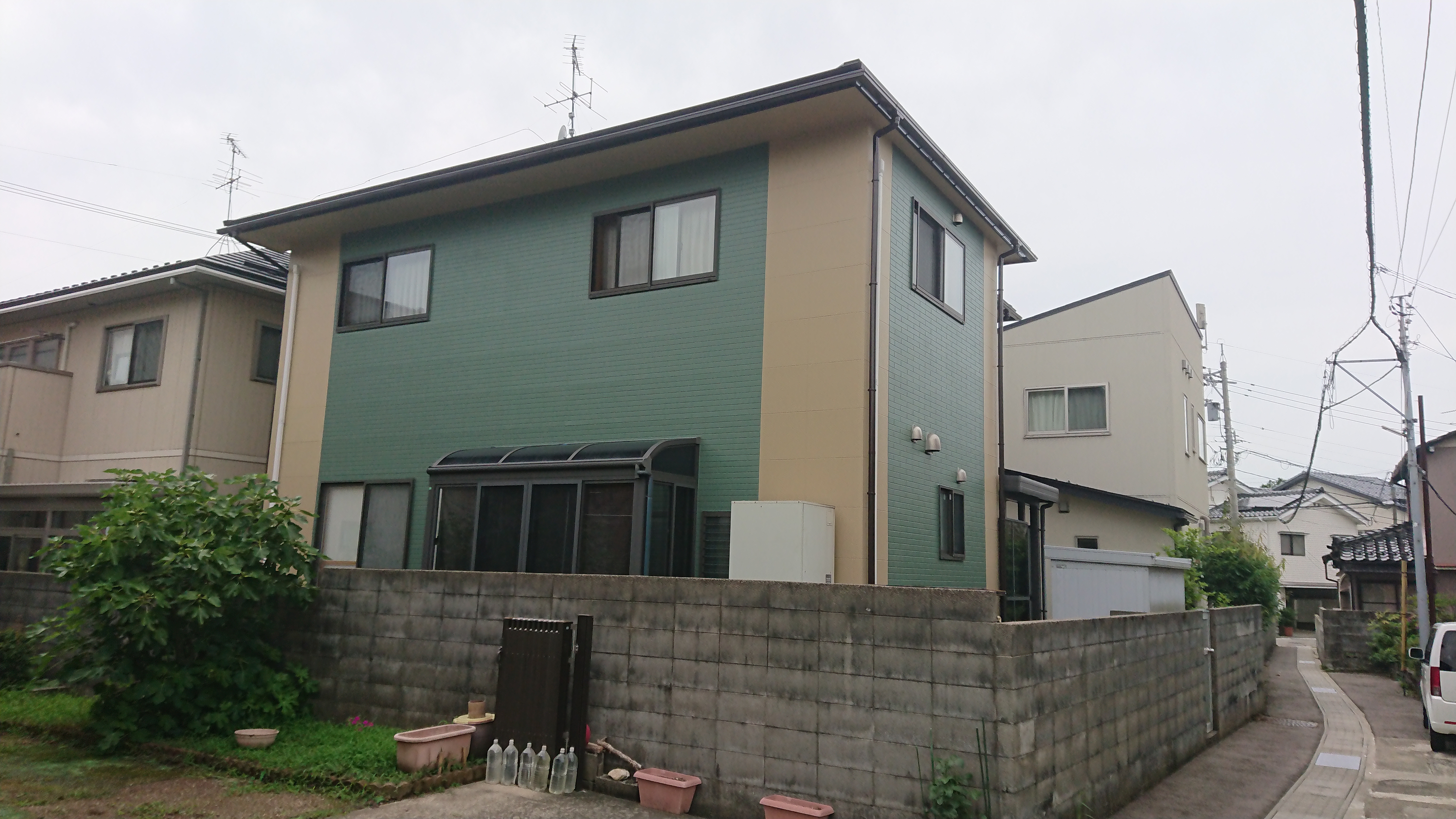 石川県金沢市屋根、外壁遮熱シリコン塗装