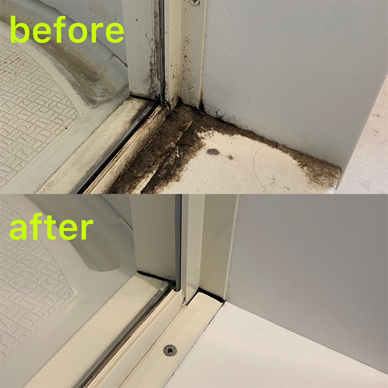 浴室扉下|ハウスクリーニング施工事例