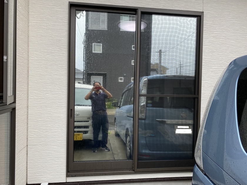 鹿児島市東谷山 D様邸 ミラー系遮熱フィルム施工