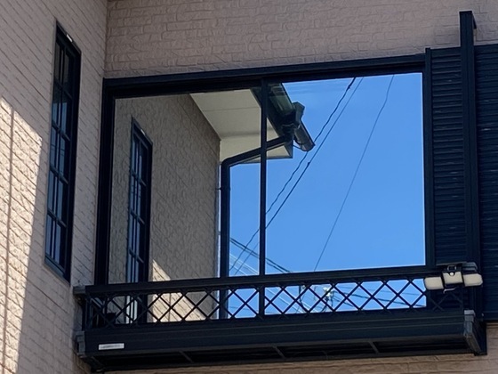 鹿児島市東坂元 F様邸 デザイン目隠しフィルム施工_コピー