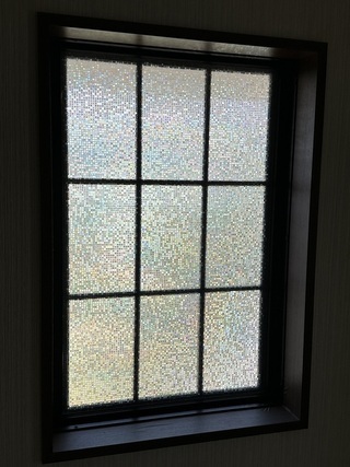 鹿児島市東坂元 F様邸 デザイン目隠しフィルム施工