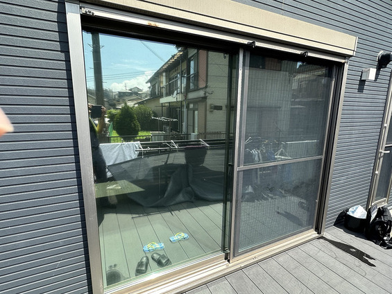 鹿児島市下伊敷 M様邸 ミラー系遮熱フィルム施工_コピー