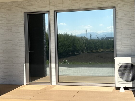 出水市高尾野 S様邸 ミラー系遮熱フィルム施工_コピー2