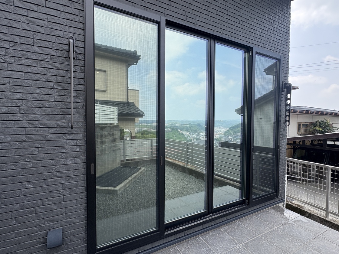 鹿児島市若葉町 K様邸 ミラー系遮熱フィルム施工