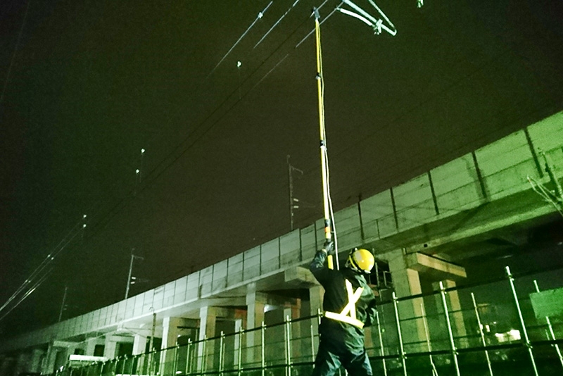 在来線 保安停電アース接地