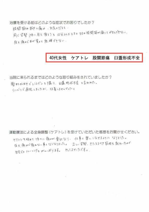 ケアトレアンケート40代女性2