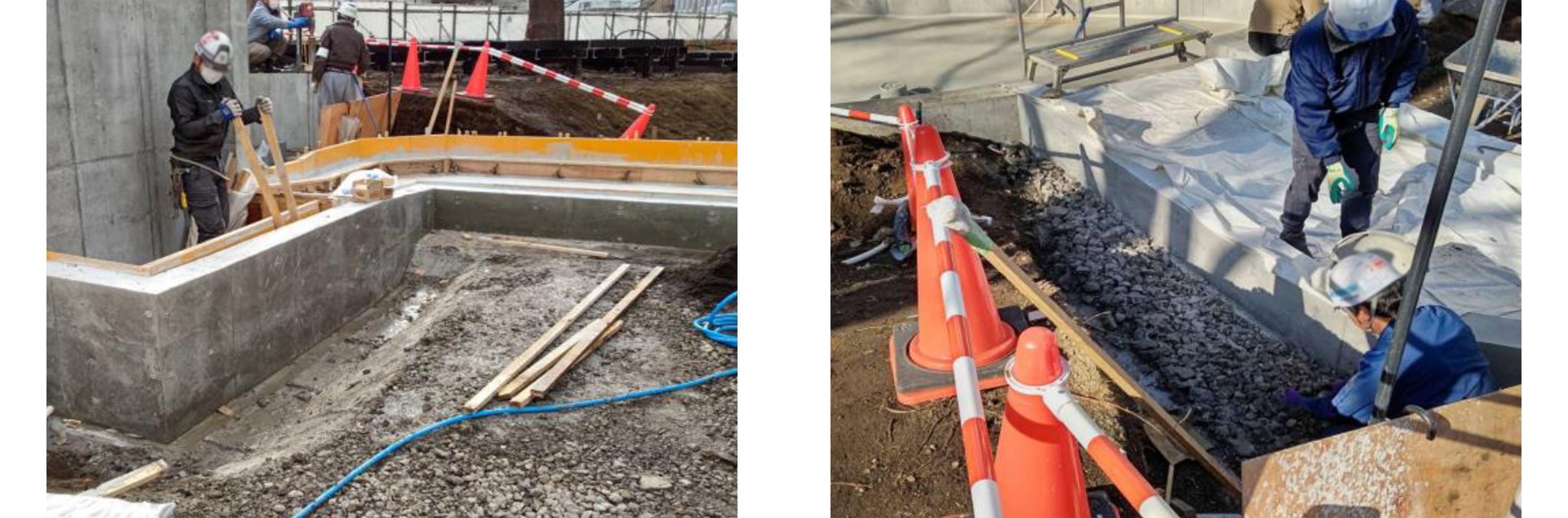 023.滝流れ型枠解体状況