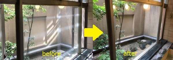 名古屋市ホテルガラス清掃