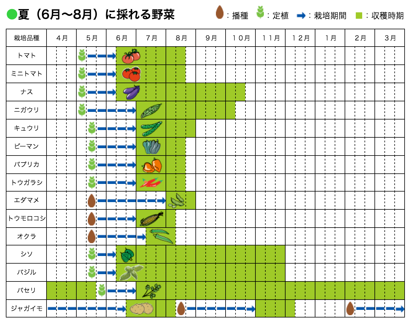 栽培カレンダー1