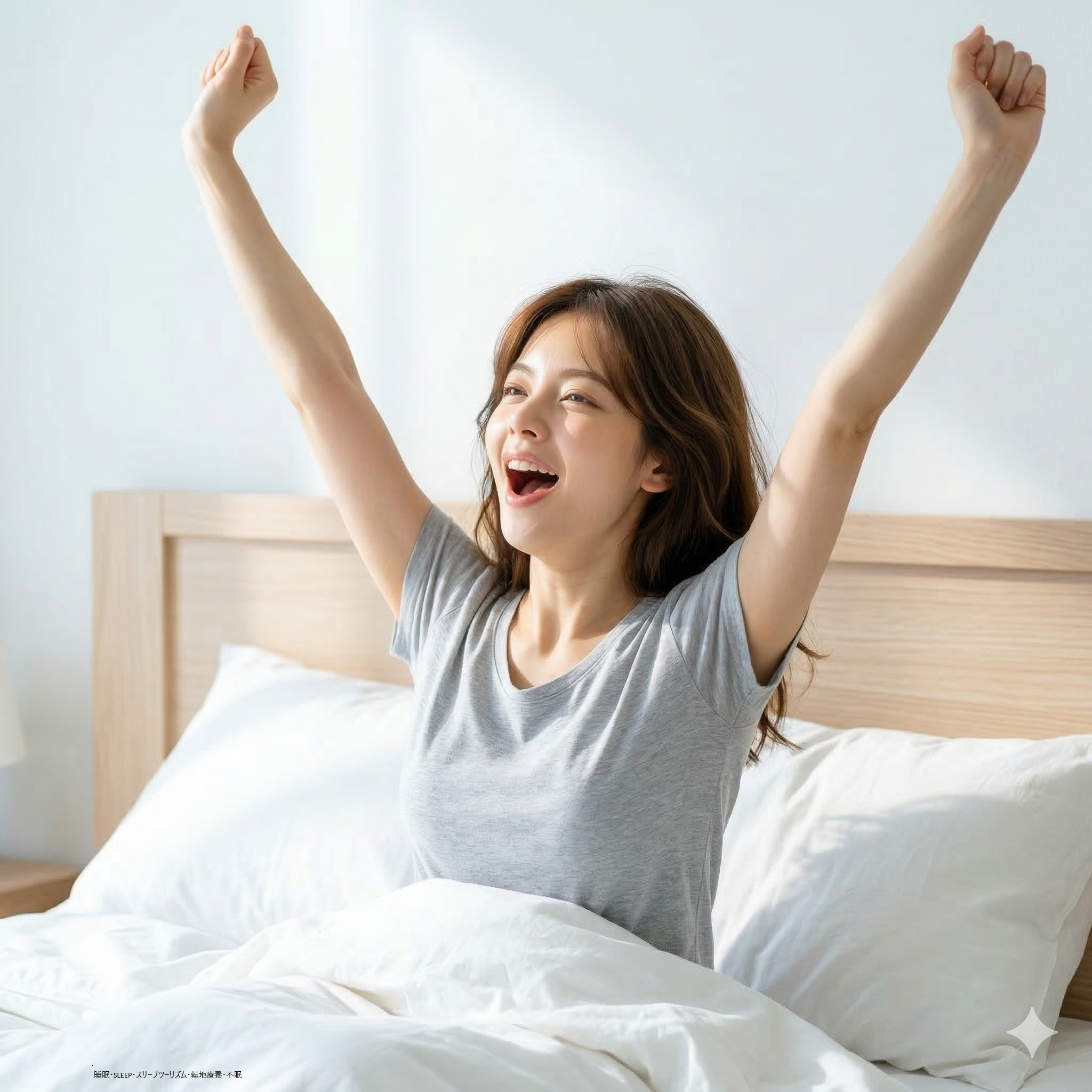 睡眠　女性　目覚め