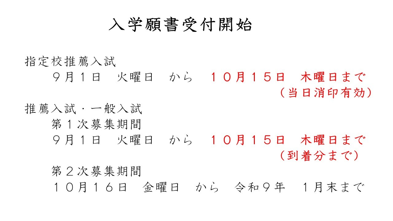 受付期間