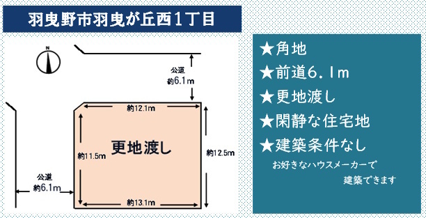 羽曳が丘西1土地