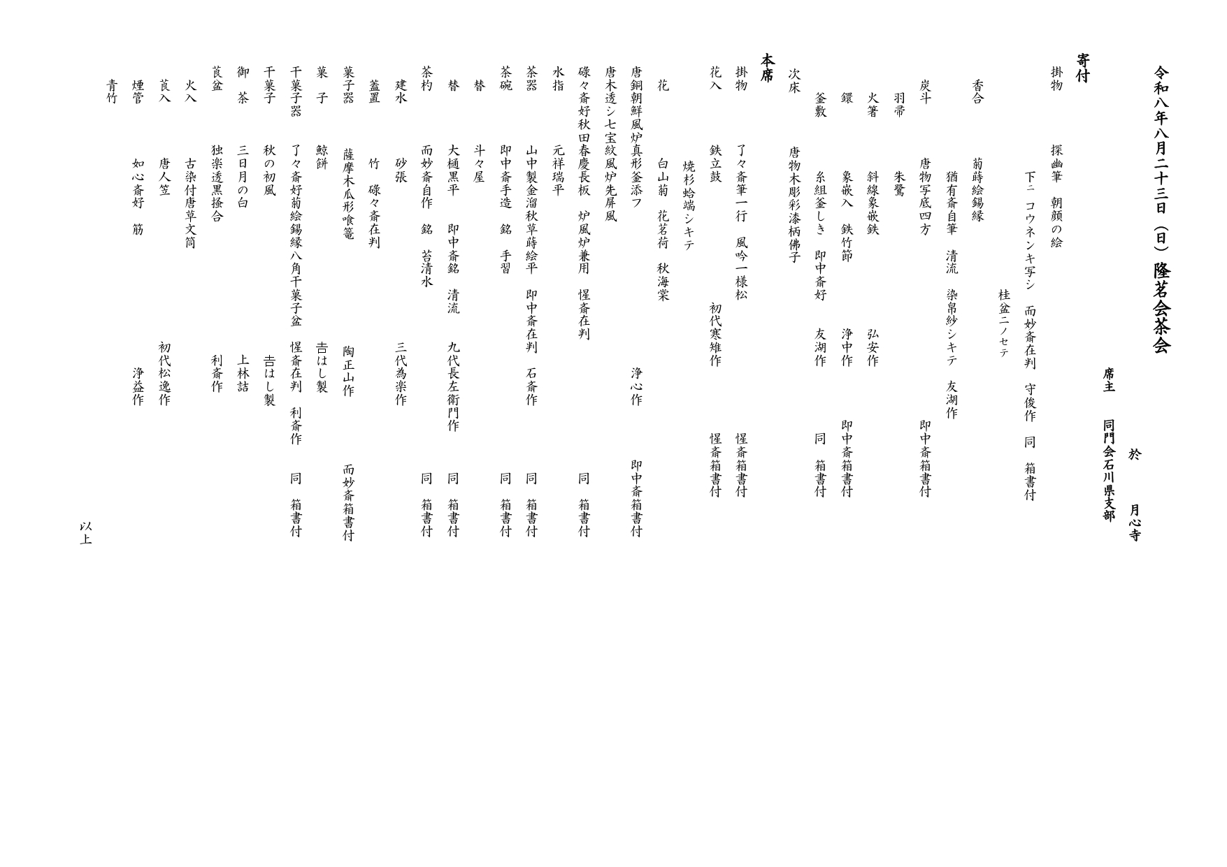 会記R8.8