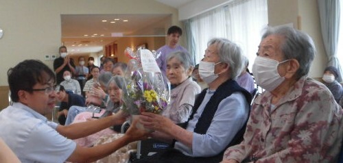 花束贈呈２