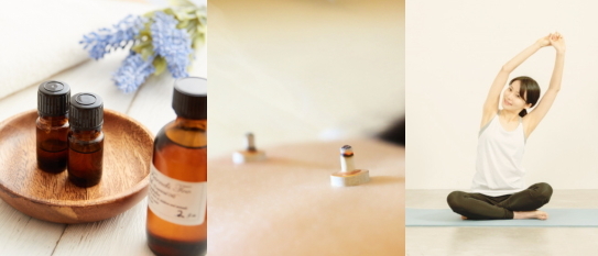アロマやお灸やストレッチなど自宅でできるセルフケア