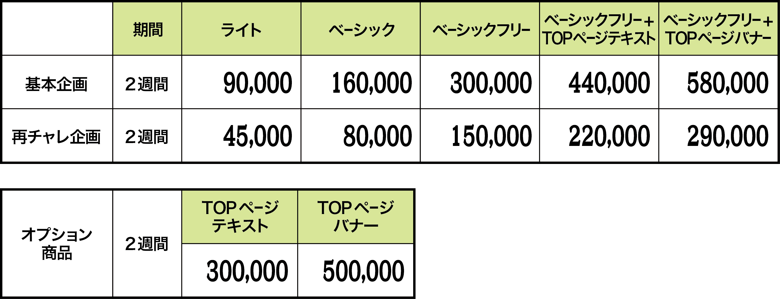 とらばーゆ掲載料金表看護