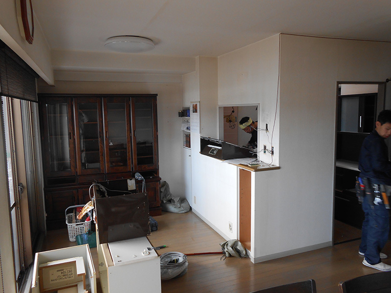 カウンターリフォーム前