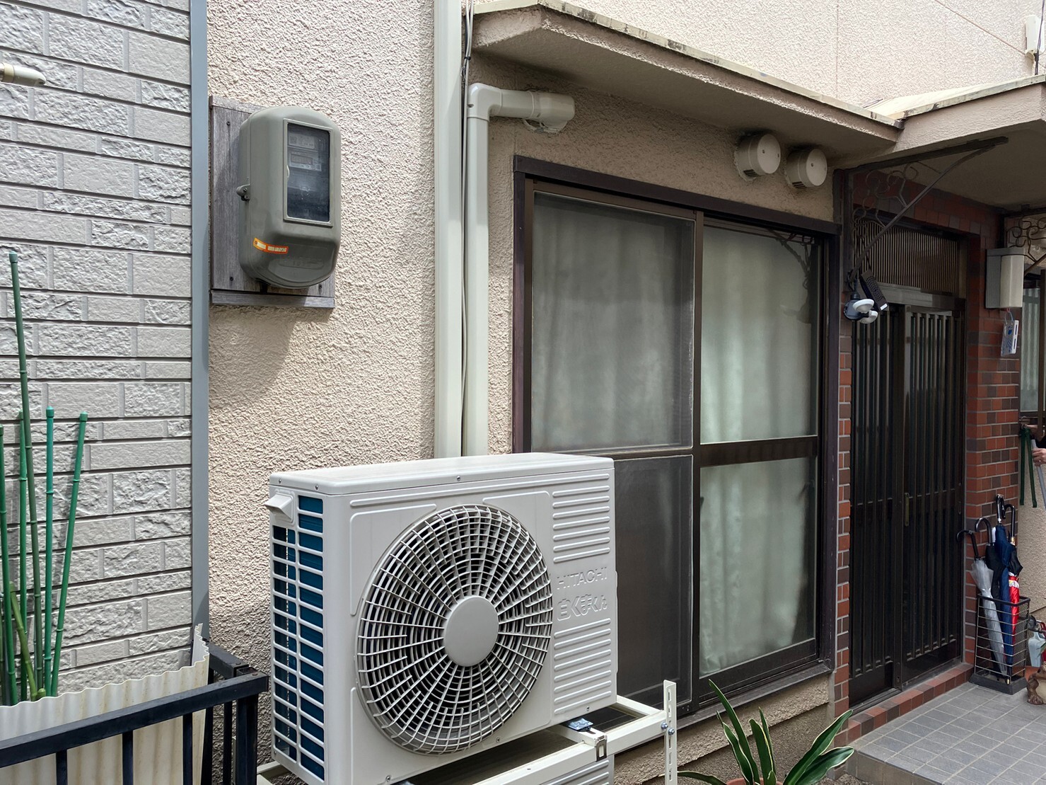 細川様邸 玄関横 ビフォー