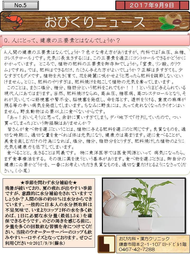 おびくりニュース2017年9月号