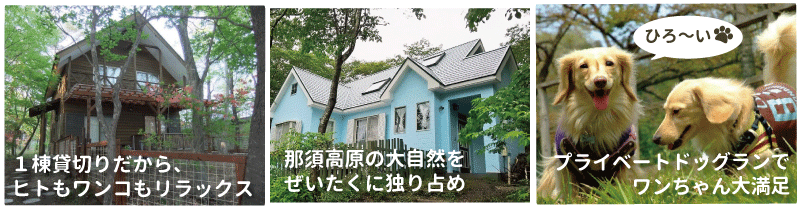 那須の犬と泊まれるドックラン付き貸別荘わんわんワン 那須の犬と泊まれるドックラン付き貸別荘わんわんワン