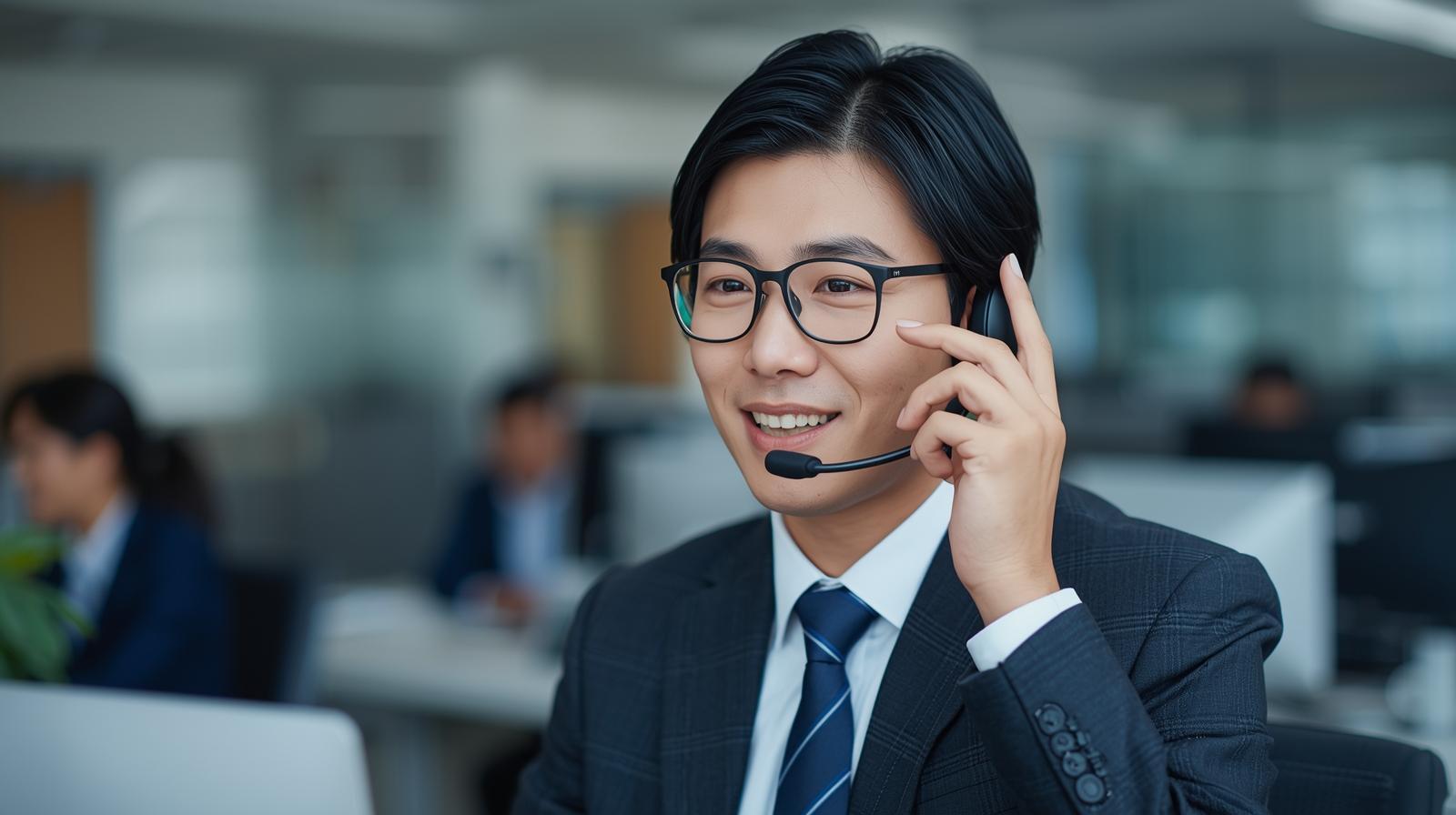 テレアポ　営業　エリート　日本人　男性