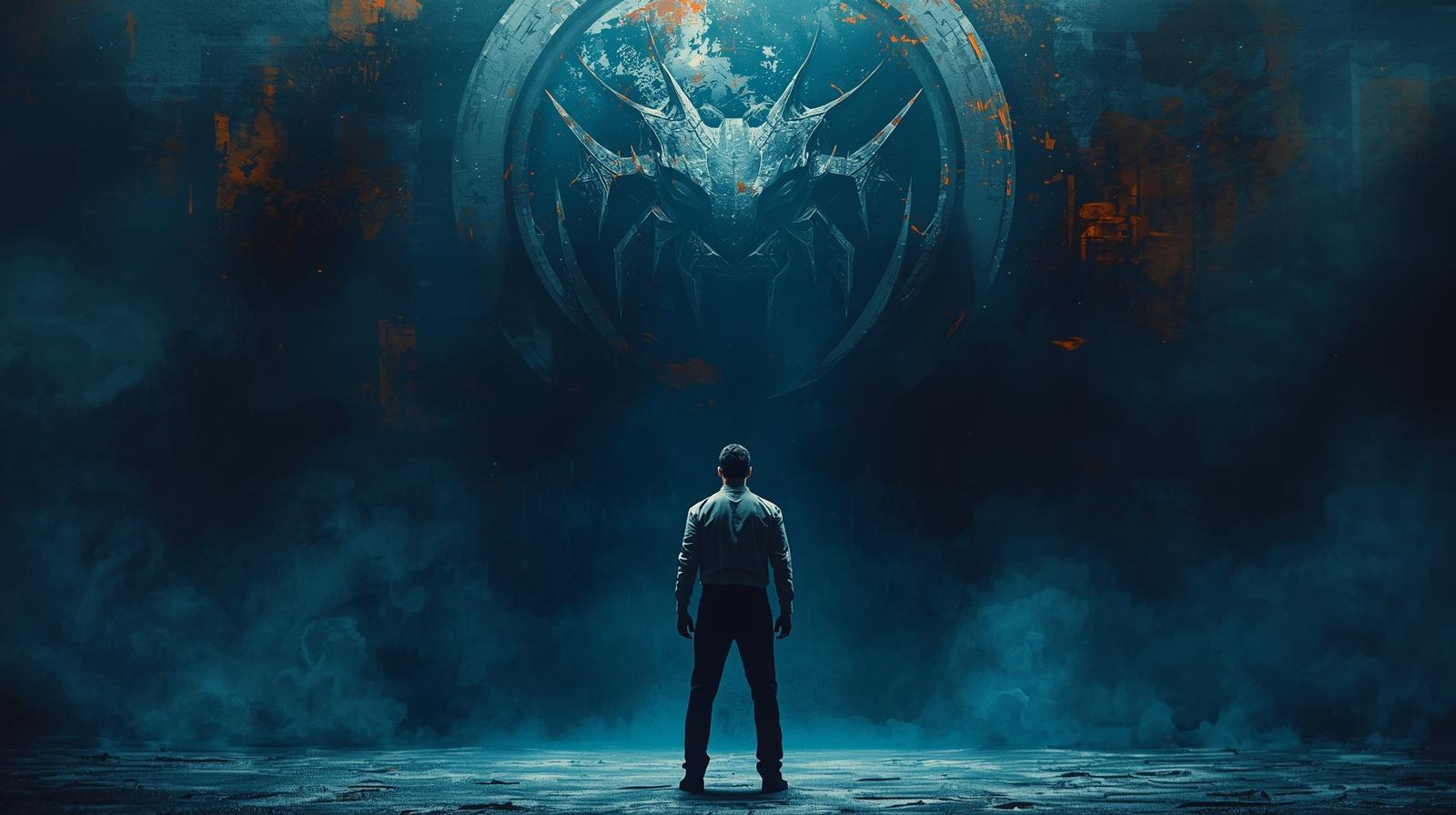 挑戦　立ち向かう後ろ姿