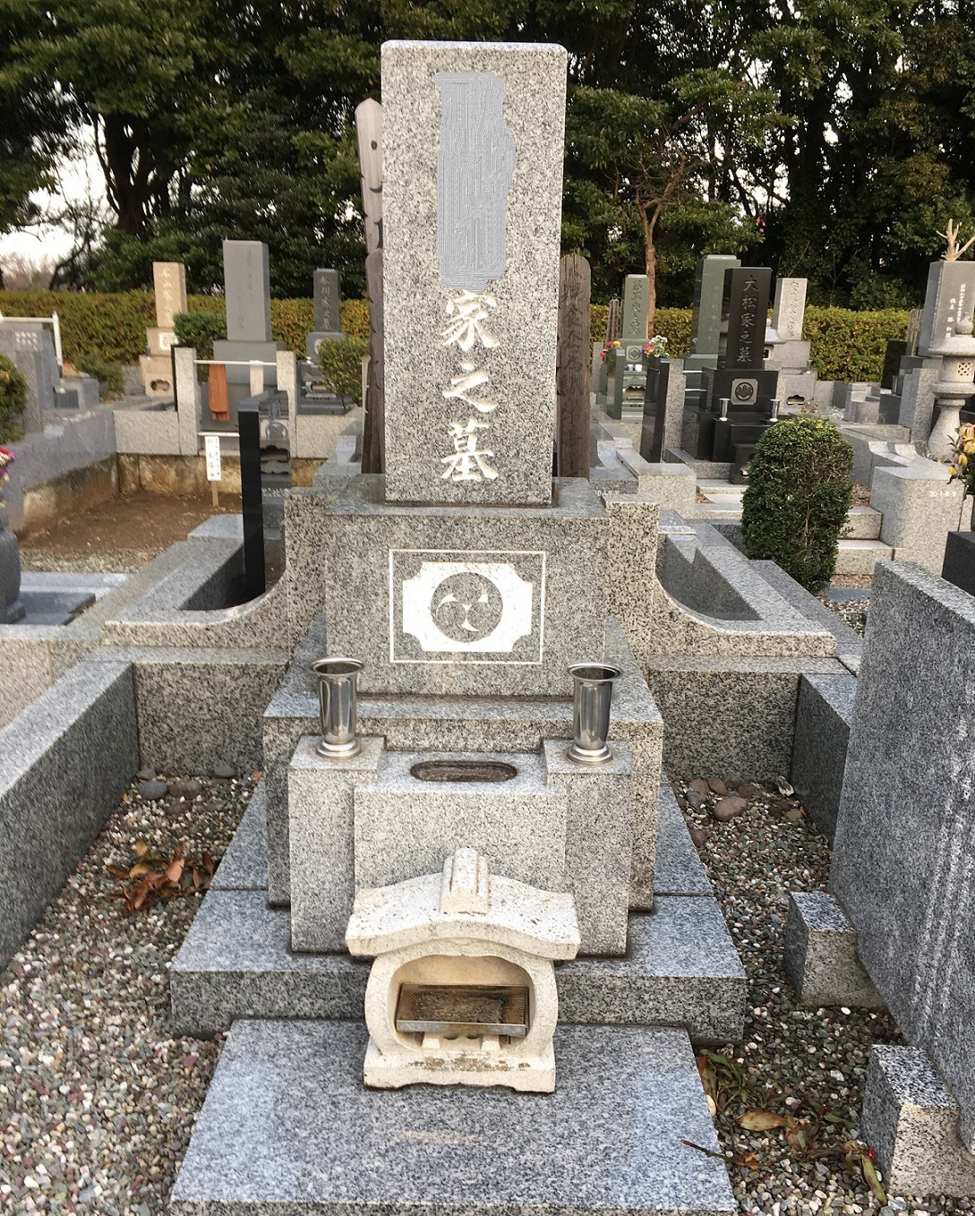 墓石クリーニングbefore全体