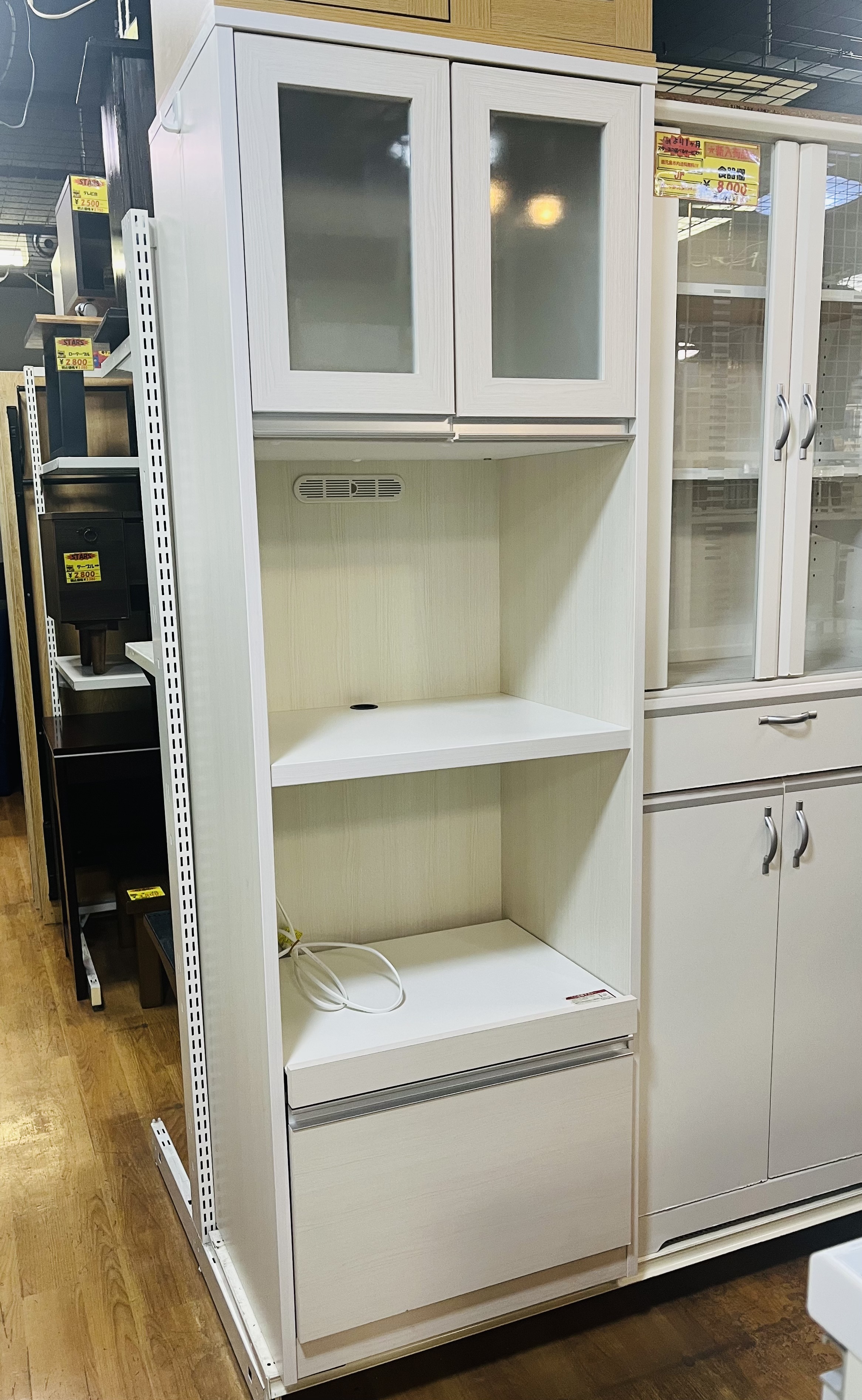 リサイクルストアスターズ城西店】 【中古品】レンジボード 食器棚 リサイクルストアスターズ城西店】 【中古品】レンジボード 食器棚