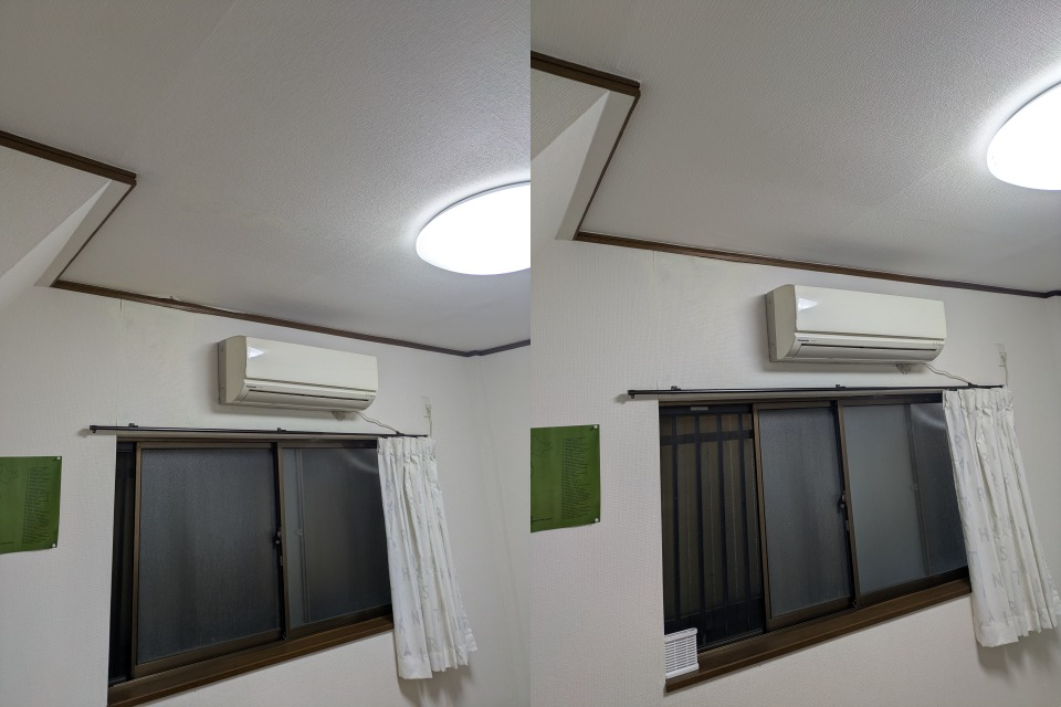 大阪の雨漏り修理店大阪府東大阪市S様邸 天井クロス(壁紙)張り替え