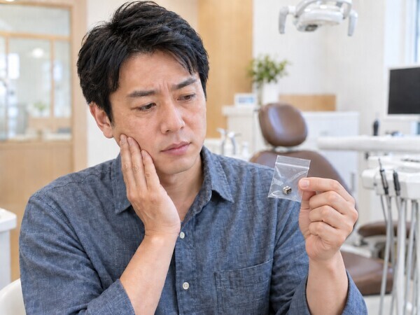 detached-silver-crown-bring-to-dentist_コピー